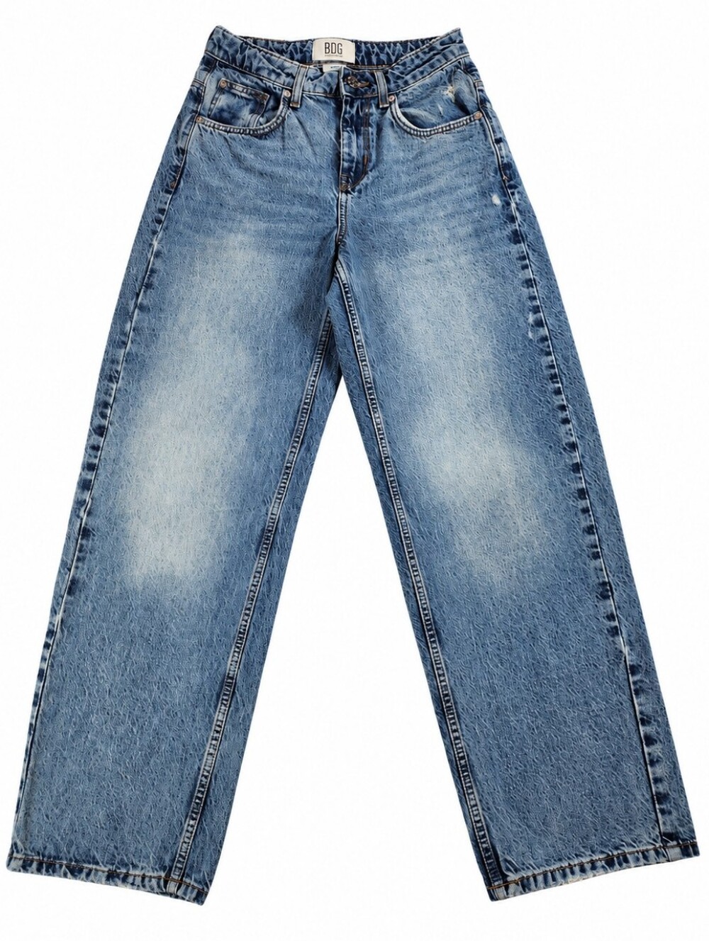 BDG Urban Outfitters Bella Baggy Jeans 26W Medium Wash 100% Cotton Y2K